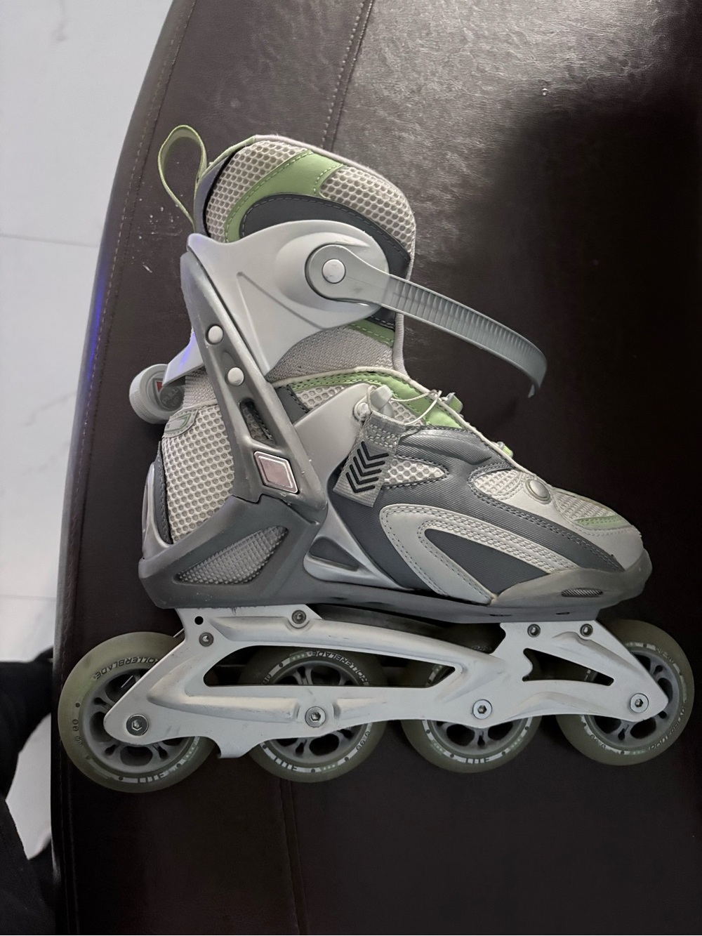 Women's Adjustable Inline Skate - Gray & Light Green